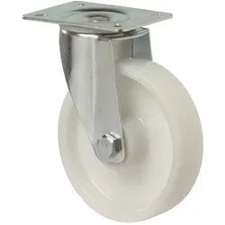 HP Autozubehör, Möbelrollen, Lenkrolle Rad-Ø 200 mm Tragfähigkeit 300 kg Kunststoff Platte L135xB110 mm