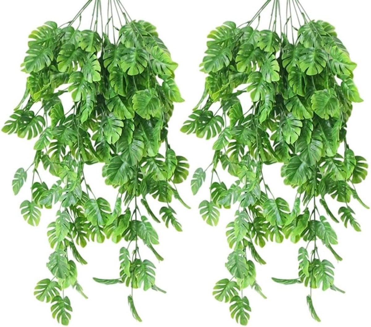 Kunstmatige Klimop Slinger Groen - Onderhoudsarm Hangende Wijnstok Plant - 80 cm