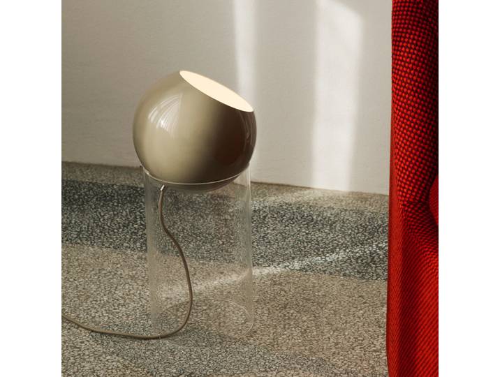 Topan VP14 Lampadaire gris-beige E27 - &Tradition - Salon / séjour - Design - Aluminium - À ampoule unique
