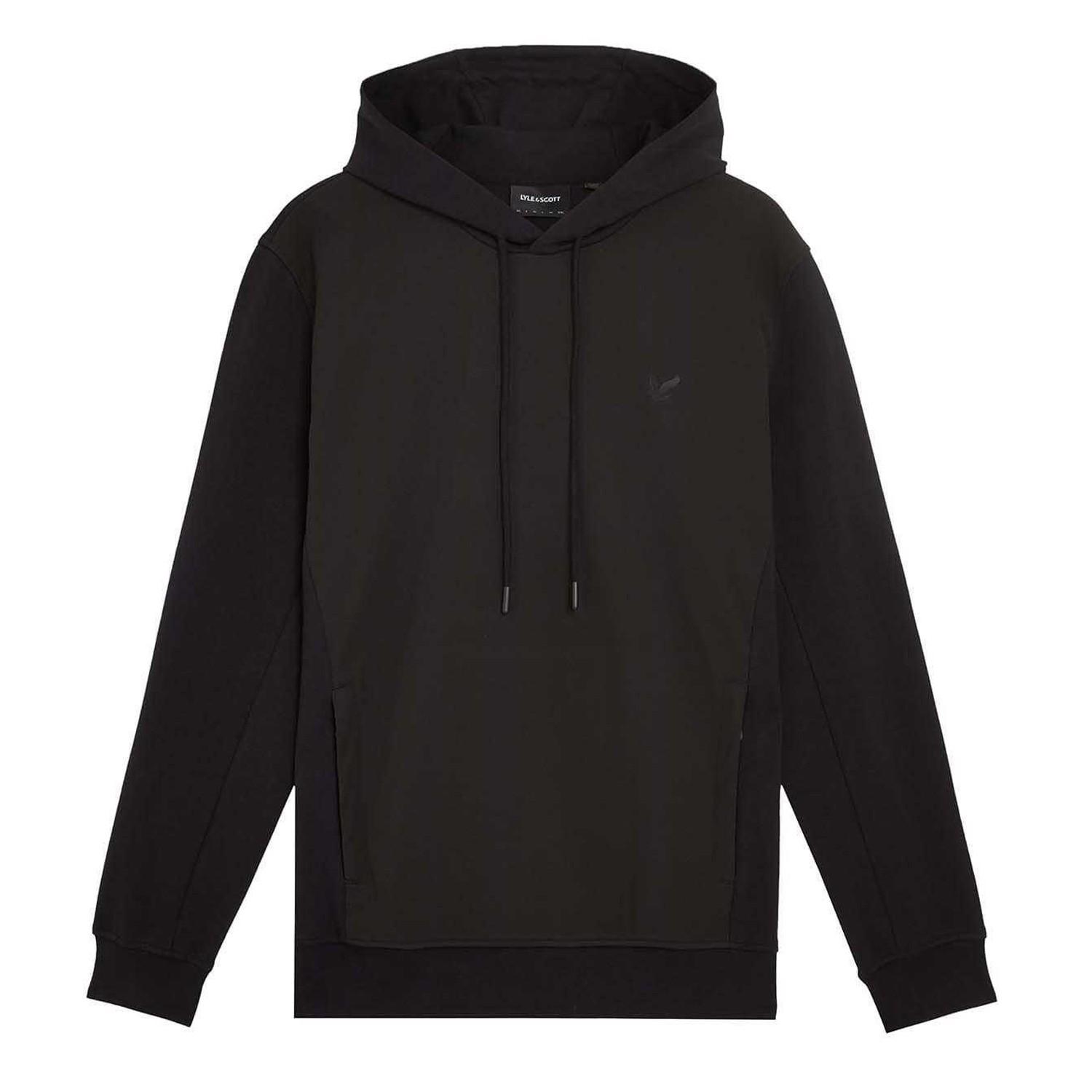Lyle & Scott - "Hybrid" Kapuzenpullover für Herren, Zum Überziehen, Softshell (Schwarz)