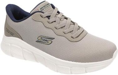 Skechers Bobs BOBS from Skechers B Flex-Glacial Edge (Men's) Athletic in Taupe, Size 12 M, Fabric/Textile