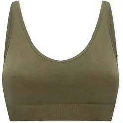Schiesser Soft-BH mit Pads - Damen - Gr. XL - khaki