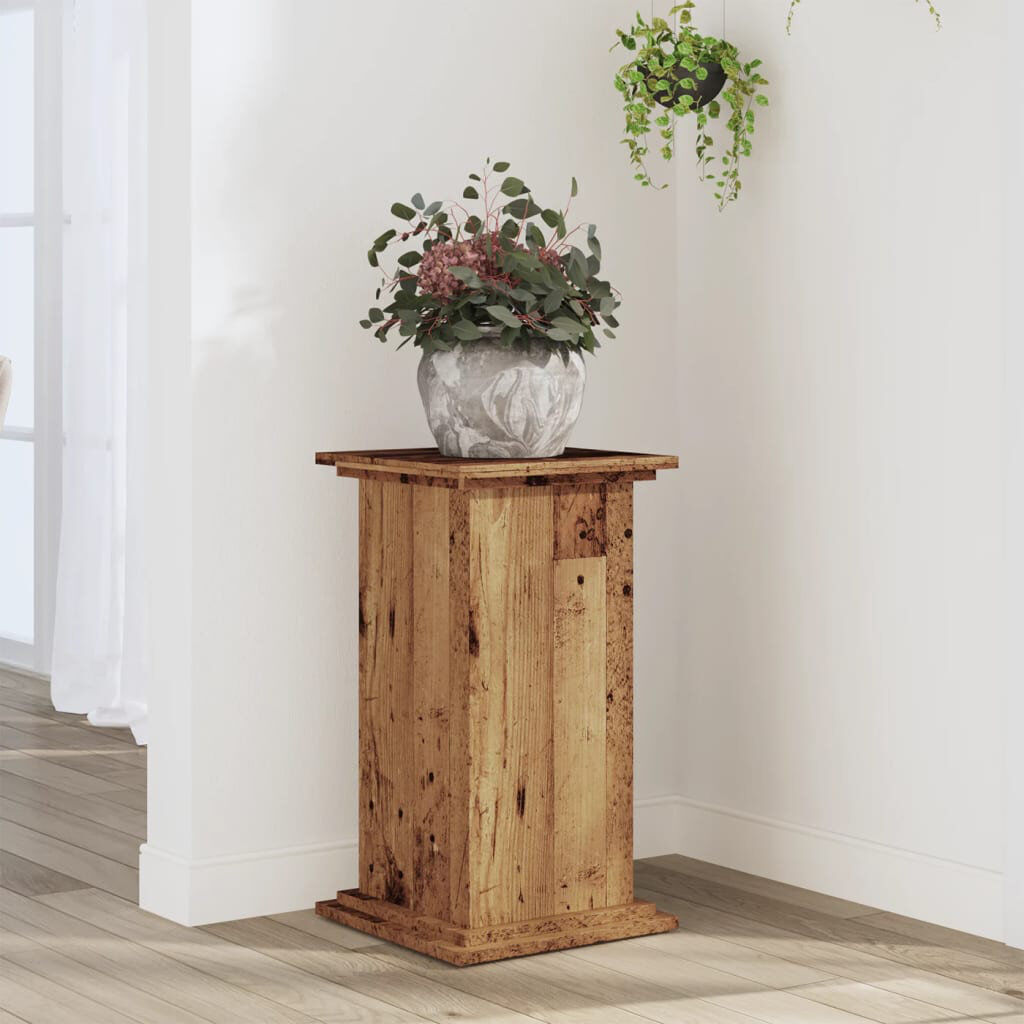 17 Stories Rozanna 1 Tier Plant Stand Reclaimed Wood