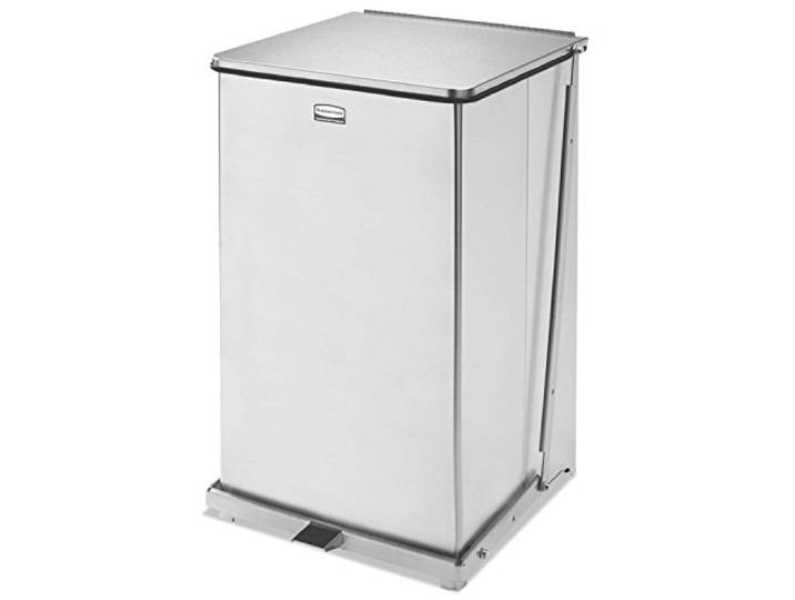 Rubbermaid Commercial Products Tretabfalleimer Defenders 95 l, Edelstahl Volumen 95 l, Edelstahl