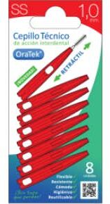 ORATEK Cepillo Interdental Retractil 1 Mm Blister 8 uds