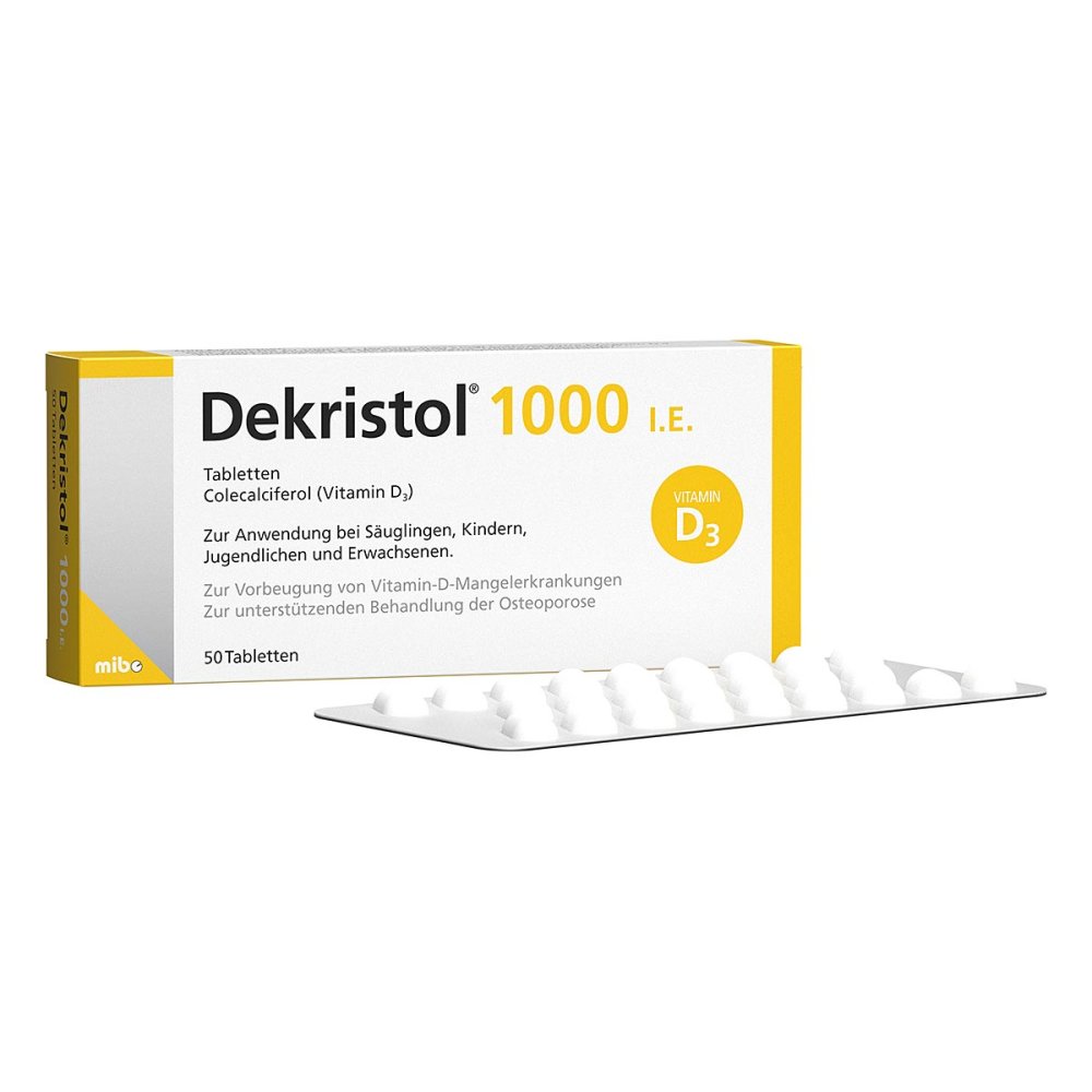 MIBE GmbH Arzneimittel Dekristol 1.000 I.E. Tabletten 10068944