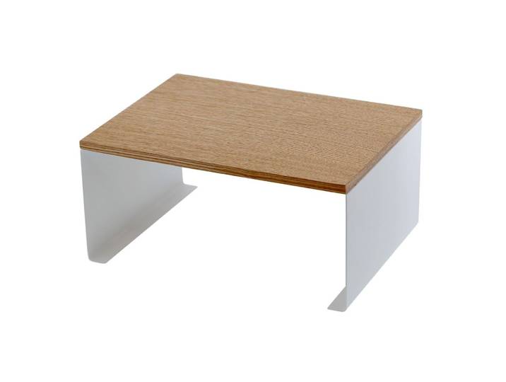 Etagère de rangement empilable - l30,5 cm - blanc