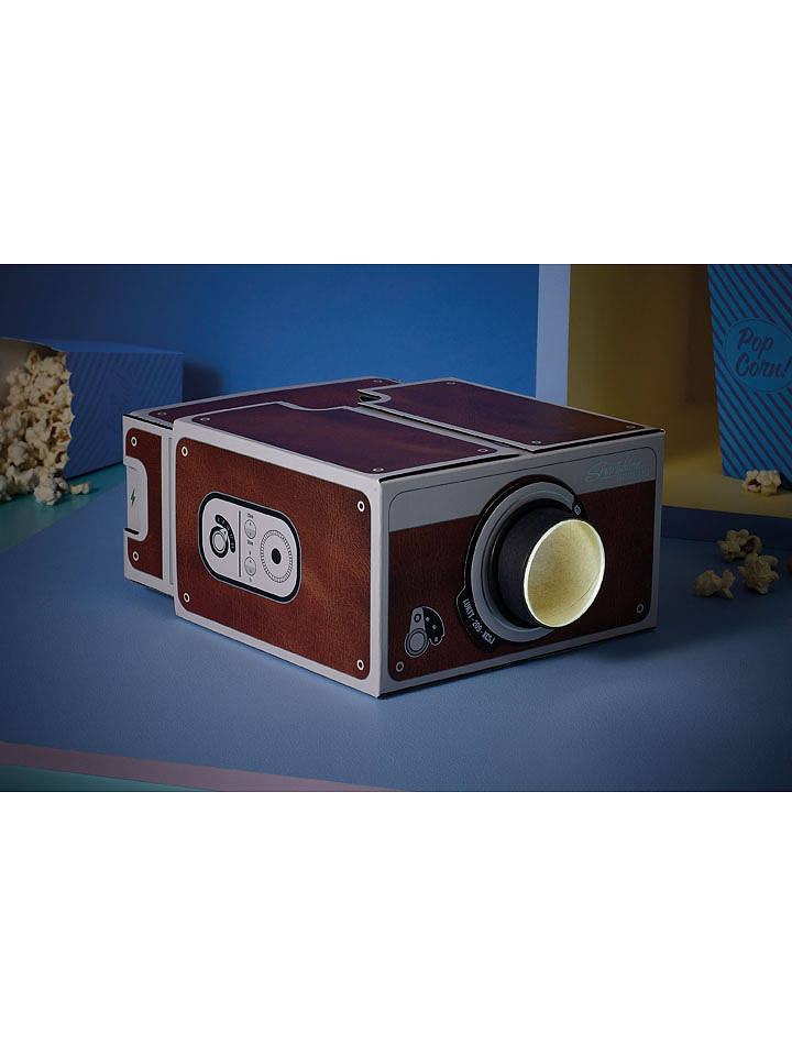 Luckies Original Smartphone-Beamer ''Projector 2.0'' in Braun - (B)17,5 x (H)10,5 x (T)18,5 cm - onesize
