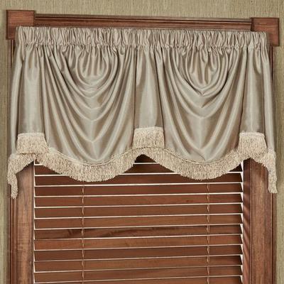 Touch of Class Chamberly Empire Valance 110 x 28, 110 x 28, Fawn