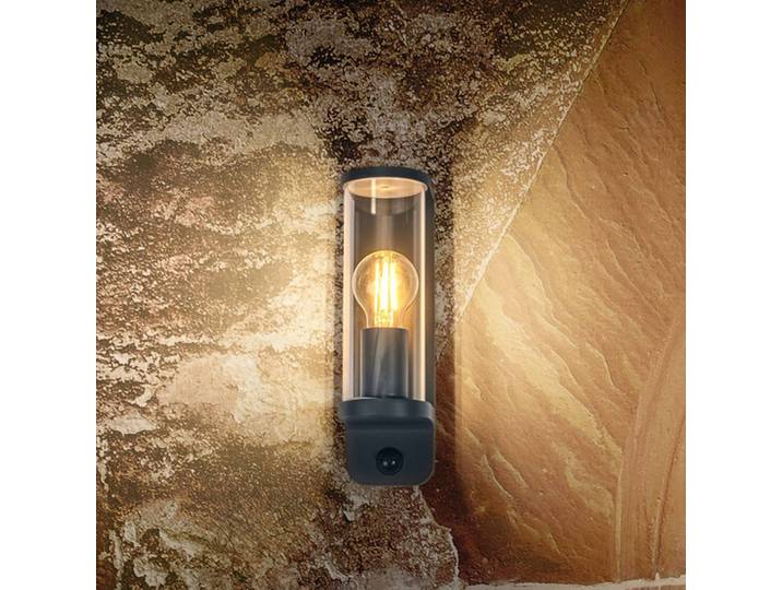 OSRAM Wandleuchte ENDURA CLASSIC TUBULAR, Sensor, dunkelgrau dimmbar, alu / grau / zink, Aluminium, Modern