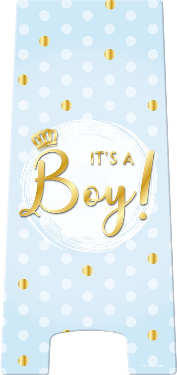 Waarschuwingsbord It's a boy new
