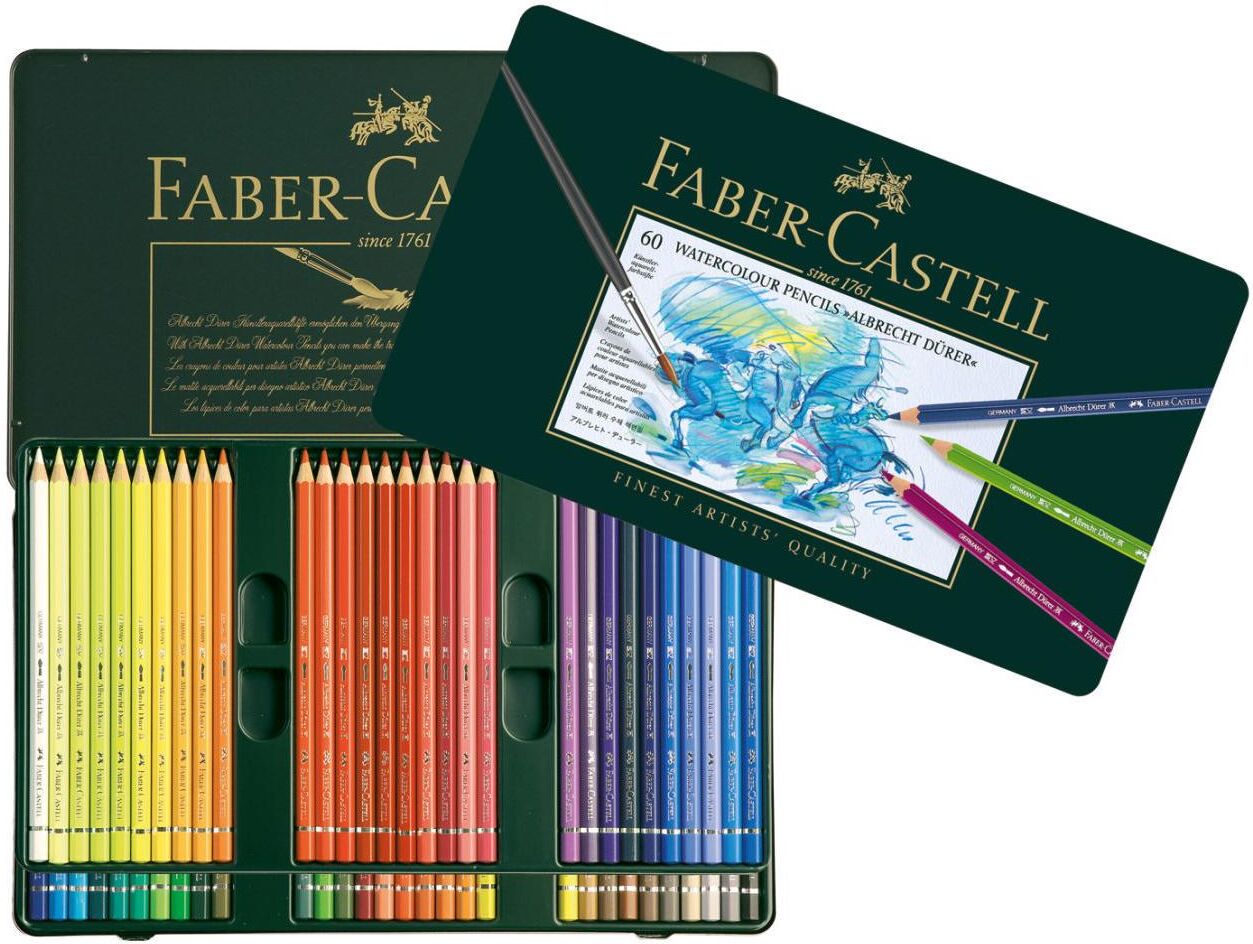 Aquarellstifte FABER-CASTELL "Al", bunt (mehrfarbig), Stifte, Aquarellstifte mehrfarbig Einheitsgröße