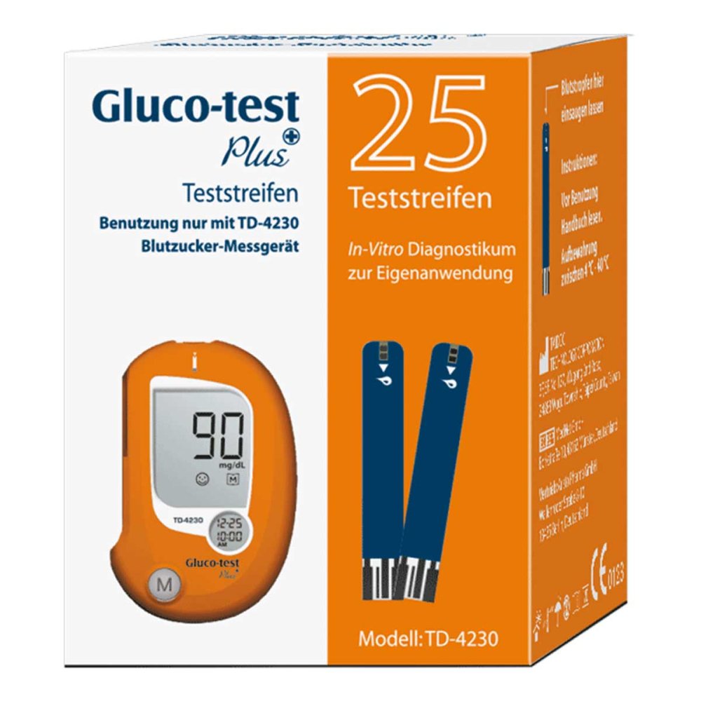 Aristo Pharma GmbH Gluco Test Plus Blutzuckerteststreifen 07123183
