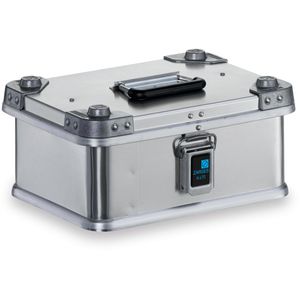 Zarges Alubox K470 Universalkiste 40835, 13 Liter, mit Deckel und Stapelecken, 400 x 300 x 180 mm