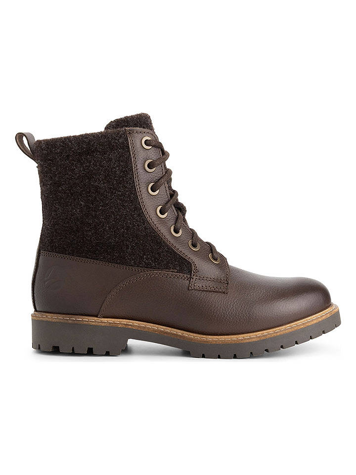 TRAVELIN' Leder-Boots "Folge" in Braun - 39