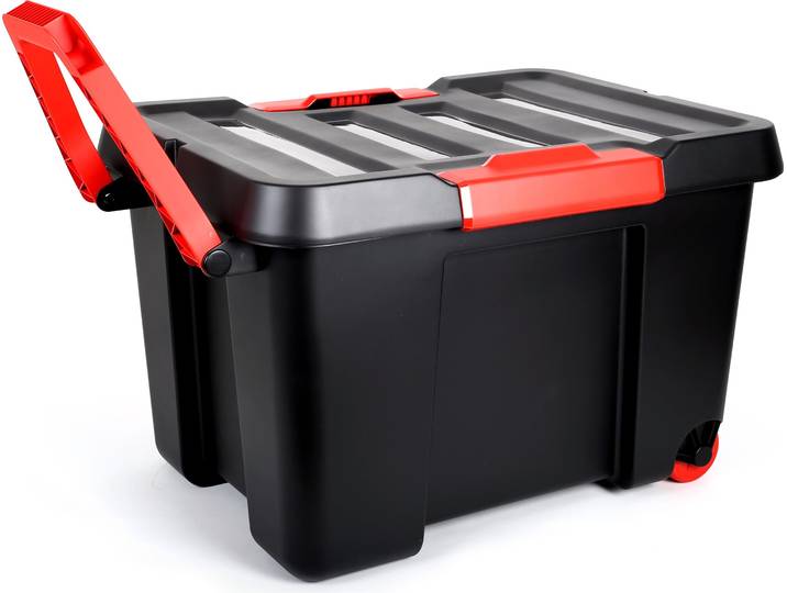EDA 010175 EDA Boîte de rangement STOCK'R\, 120 litres\, noir