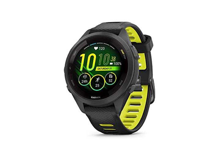 Garmin Unisex Forerunner® 265S GPS Uhr, schwarz-zitronengelb, OneSize