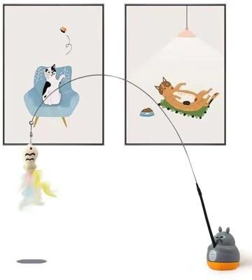 Uplift Picks Interactive Cat Teaser Wand 360 Degree Rotating Feather Bell Toy For Cats And Kittens Interactive Cat Teaser Wand 360 Degree Rotating Feather Bell Toy For Cats And Kittens