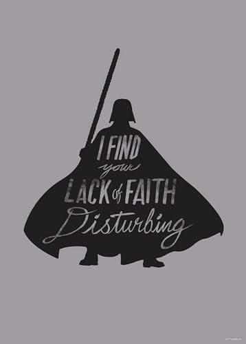 Komar Muurafbeelding Star Wars Silhouette Quotes Vader - Poster - Multicolour - Breedte: 50 cm, Hoogte: 70 cm