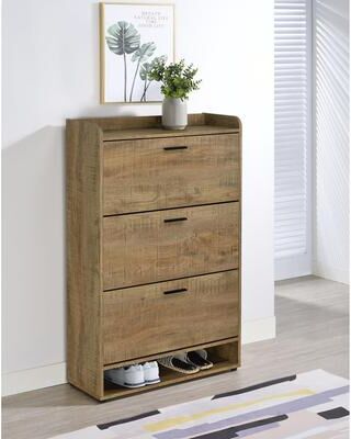 Coaster Denia 3-tier Engineered Wood Shoe Cabinet
