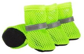 Uplifted Finds 4PCS Summer Dog Shoes Breathable Anti Slip Wear Resistant Outdoor Boots For Small Dogs green m