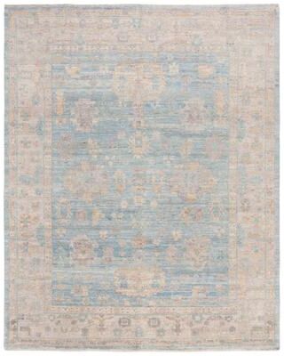 SAFAVIEH Couture Hand-Knotted Oushak Mansoora Traditional Wool Rug