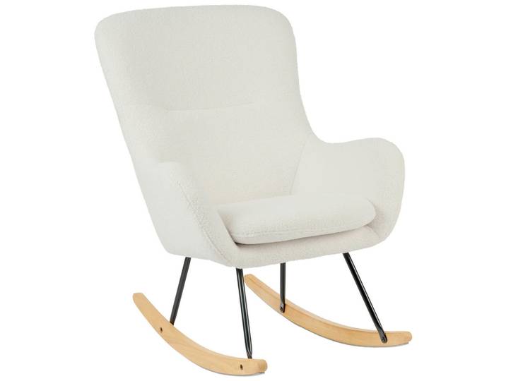 Jimmylee Stillstuhl, Naturfarben, Schwarz, Weiss, Textil, Kautschukholz,Kautschukholz, massiv,massiv, Uni, 74.5x99x80.5 cm, Füttern, Stillen, Stillstuhl