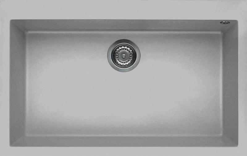 Elleci Quadra 130, Aufsatzwanne, Rechteckig, Metaltek, Aluminium, 1 Becken, Rechteckig