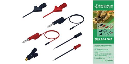 Hirschmann Test & Measurement PMS 0,64 SMD Messleitungs-Set Schwarz, Rot 1St.
