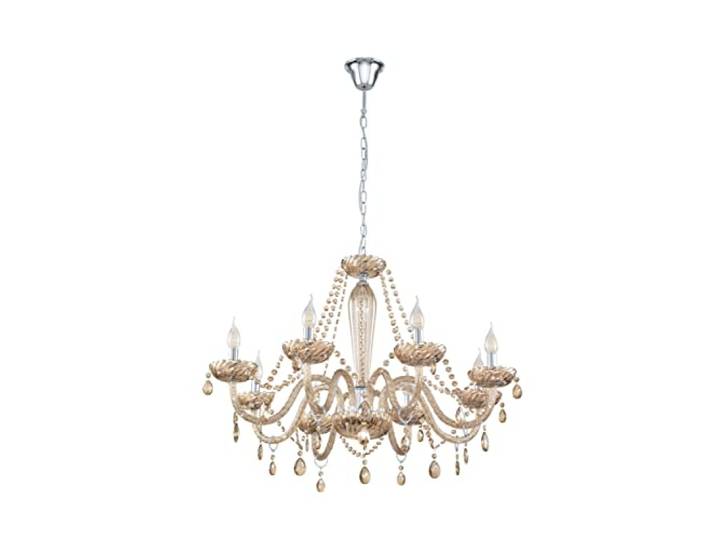 EGLO Pendelleuchte Basilano, 8 flammiger Kronleuchter Vintage, Shabby Chic