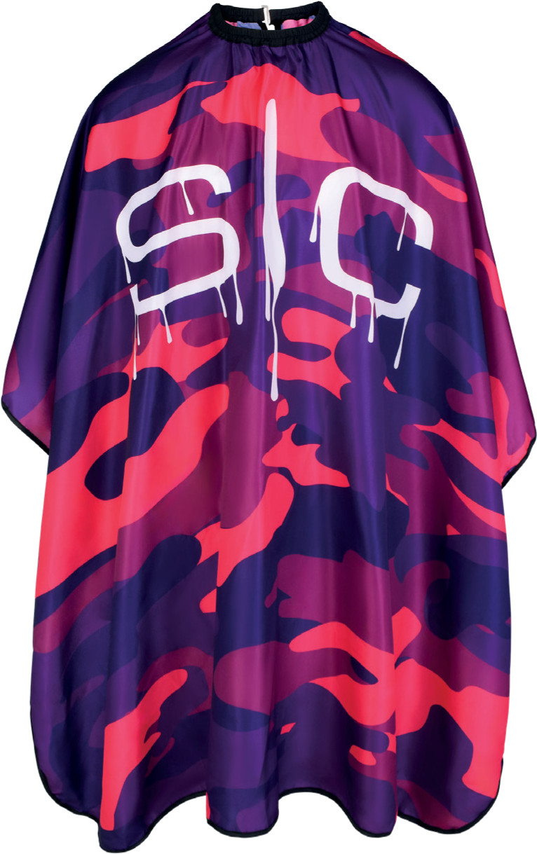Stylecraft Haarschneideumhang Camouflage Pink SC1139