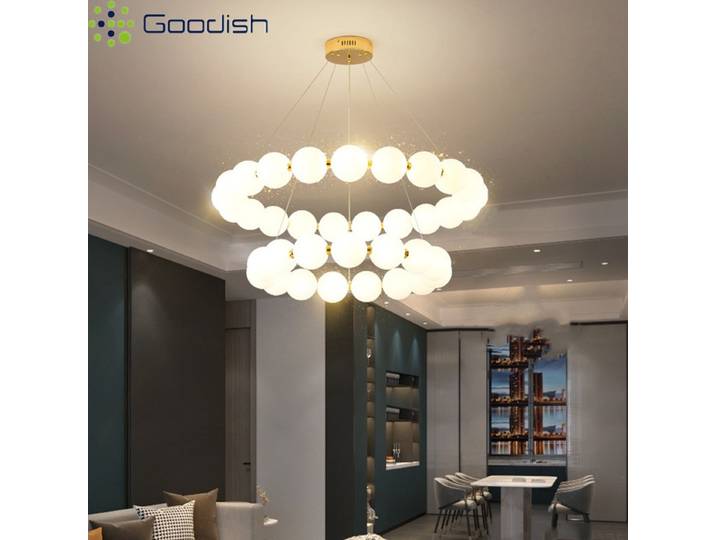 Lampes suspendues LED modernes et simples, style « Magic Bean Bubble Ball », artistiques et créatives, pour le salon, la décoration de la maison, lustres