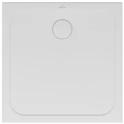 Villeroy & Boch Lifetime Plus Duschwanne, quadratisch, Keramik, Anti- slip, 800x800x35mm, Weiß Alpin, 6223B301