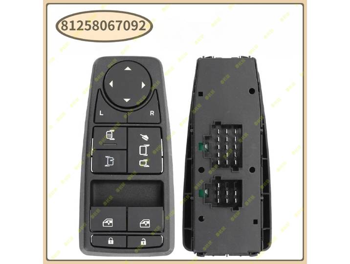 81258067107 Pour camion MAN TGL TGM TGS TGX 81258067092 81258067107 Interrupteur de commande de lève-vitre électrique