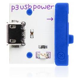 Littlebits power (USB), Power module,, Blue, White, 95.2 mm, 190.5 mm, 12.7 mm (650-0063)