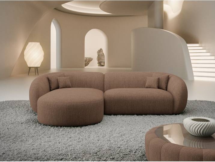 Stoff Ecksofa Sorelia L-Form Kurz