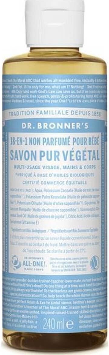 Dr. Bronner's Dr Bronner's Jabón Líquido Bebé Neutro 240ml
