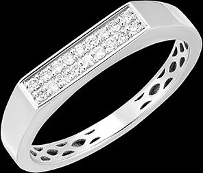Edenly Ring Frische - Gaia - 18 Karat WeiÃŸgold und Diamanten
