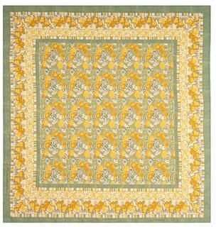 "Couleur Nature Citron Tablecloth - Blue - 59"" x 59"""