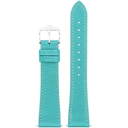 Hirsch 01802183-2-20 Uhrenarmband Bologna M 20 mm Leder Türkis