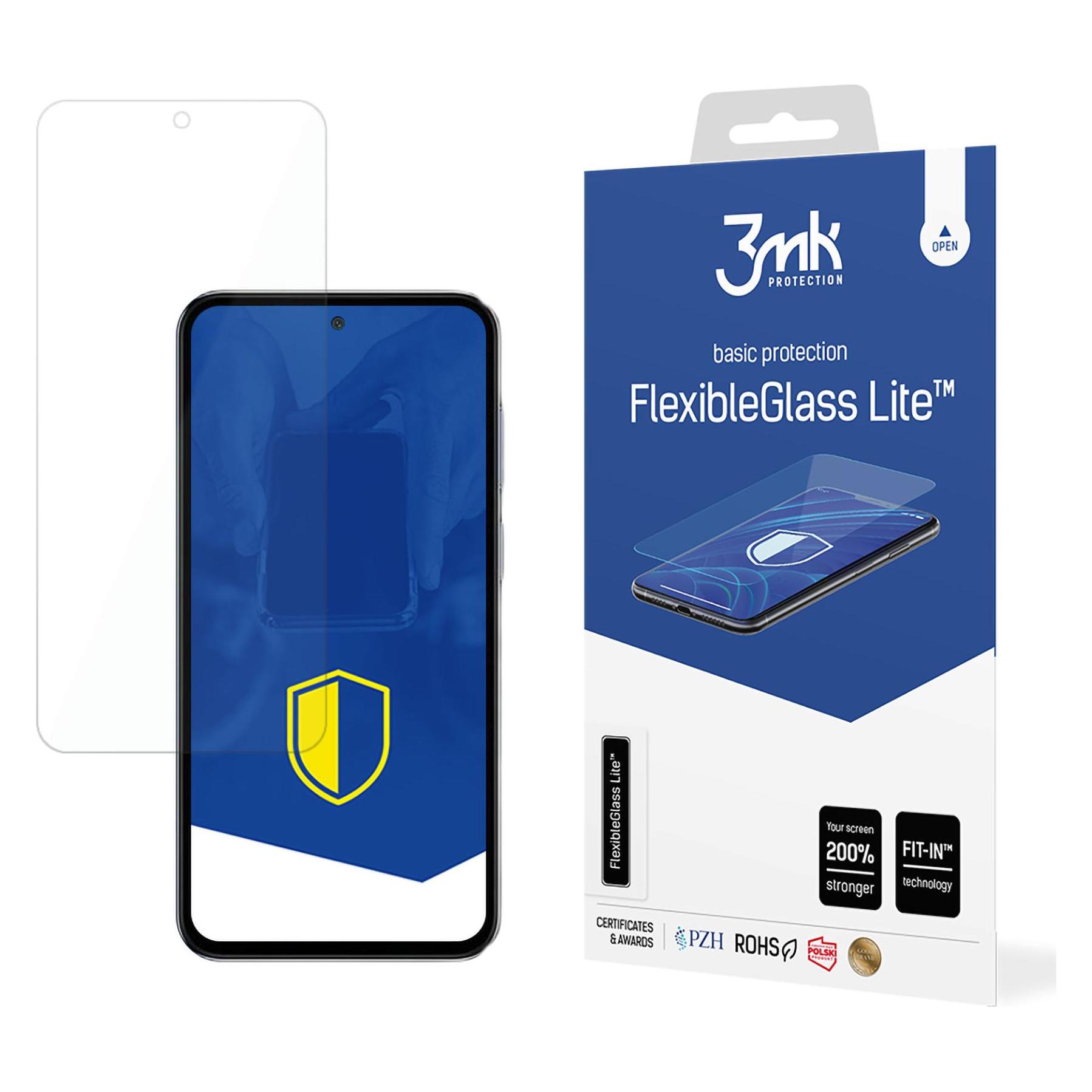 3MK FlexibleGlass Lite Samsung Galaxy M35 Szkło Hybrydowe Lite (1 Stk., Samsung Galaxy M35) (W-3FxGlL-SGM35-0)