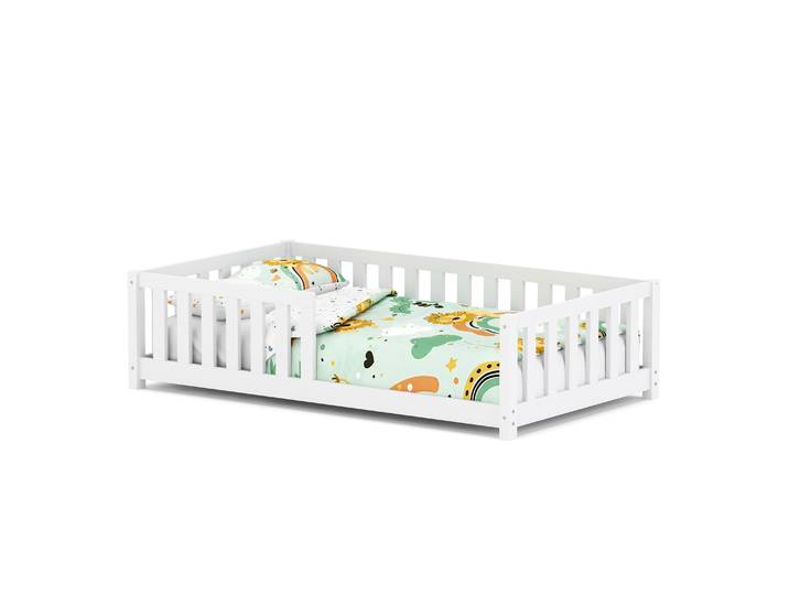 Bodenbett MOLA 80 x 160 cm weiss