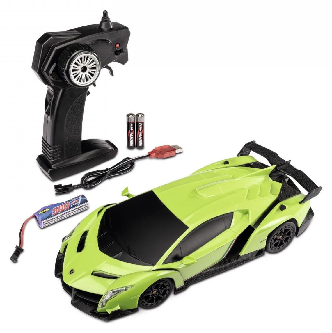 Carson Lamborghini Veneno RC Auto 1:24 Groen