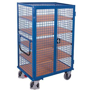 VARIOfit Etagenwagen sw-800.987, 5 Etagen, 1245 x 785 mm, Tragkraft 500 kg