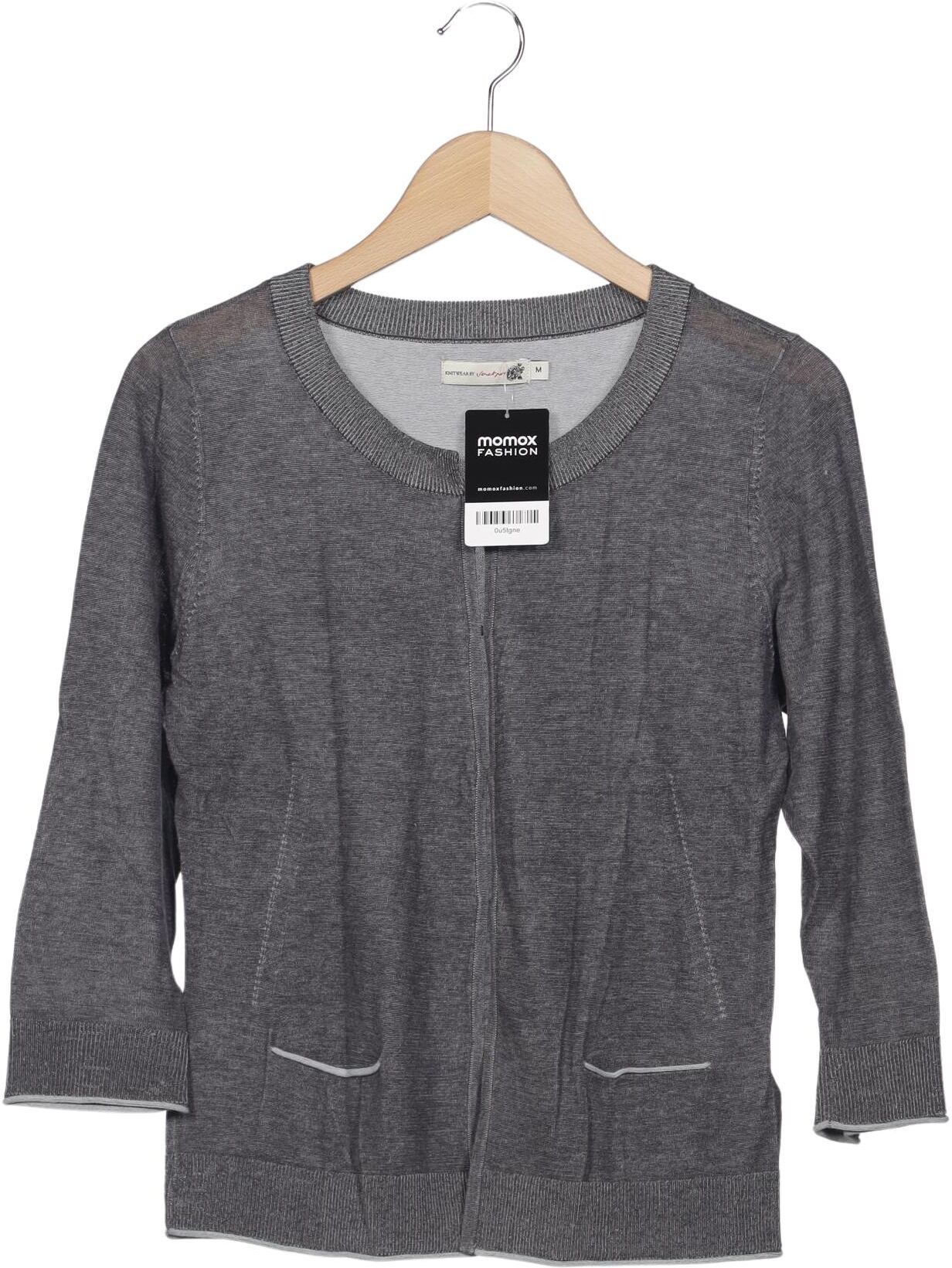 Jackpot Damen Strickjacke, Grau, Gr. M, Baumwolle - Second Hand