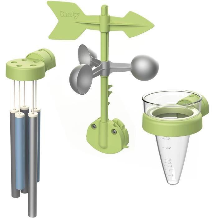 Smoby Life Weerstation Set Weerspeelgoed met Windrichtingsindicator en Regenmeter