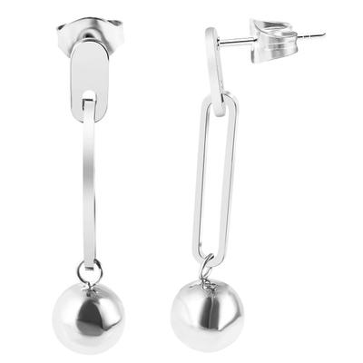 Paar Ohrstecker ADELIA´S "Damen Ohrstecker aus Edelstahl", silber, Ohrringe, Damen, Damen, Edelstahl