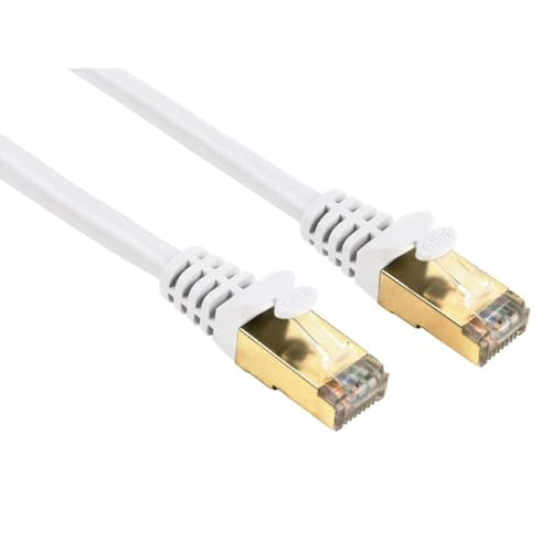 Hama Cat5e Ethernet LAN patchkabel STP met RJ45, 10 meter, wit