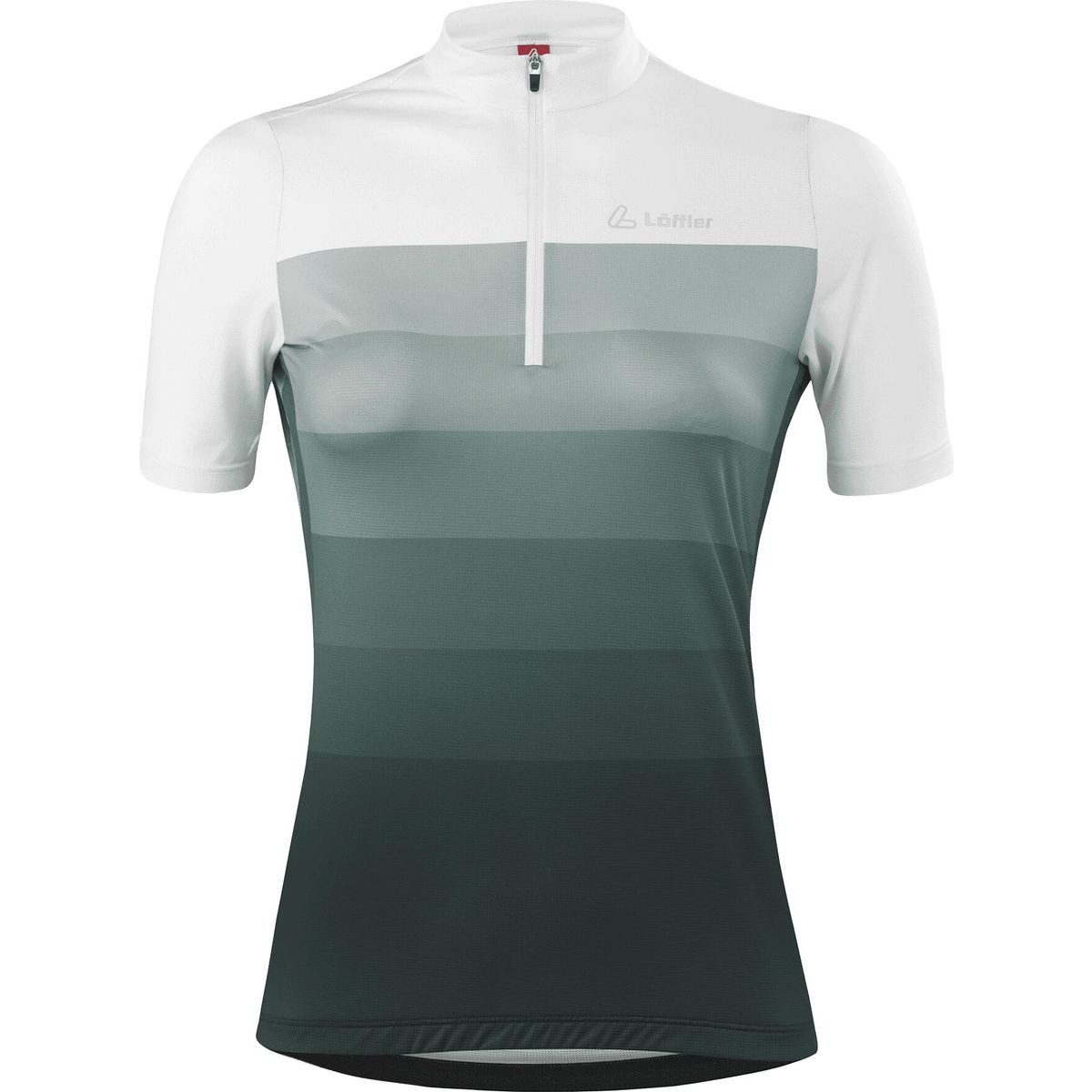 Löffler Women Bike Jersey Half Zip Rainbow Mid forest (365) 34 28624-365-34
