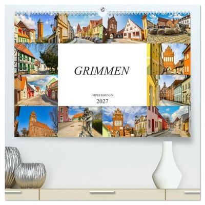 Grimmen Impressionen (hochwertiger Premium Wandkalender 2027 DIN A2 quer), Kunstdruck in Hochglanz